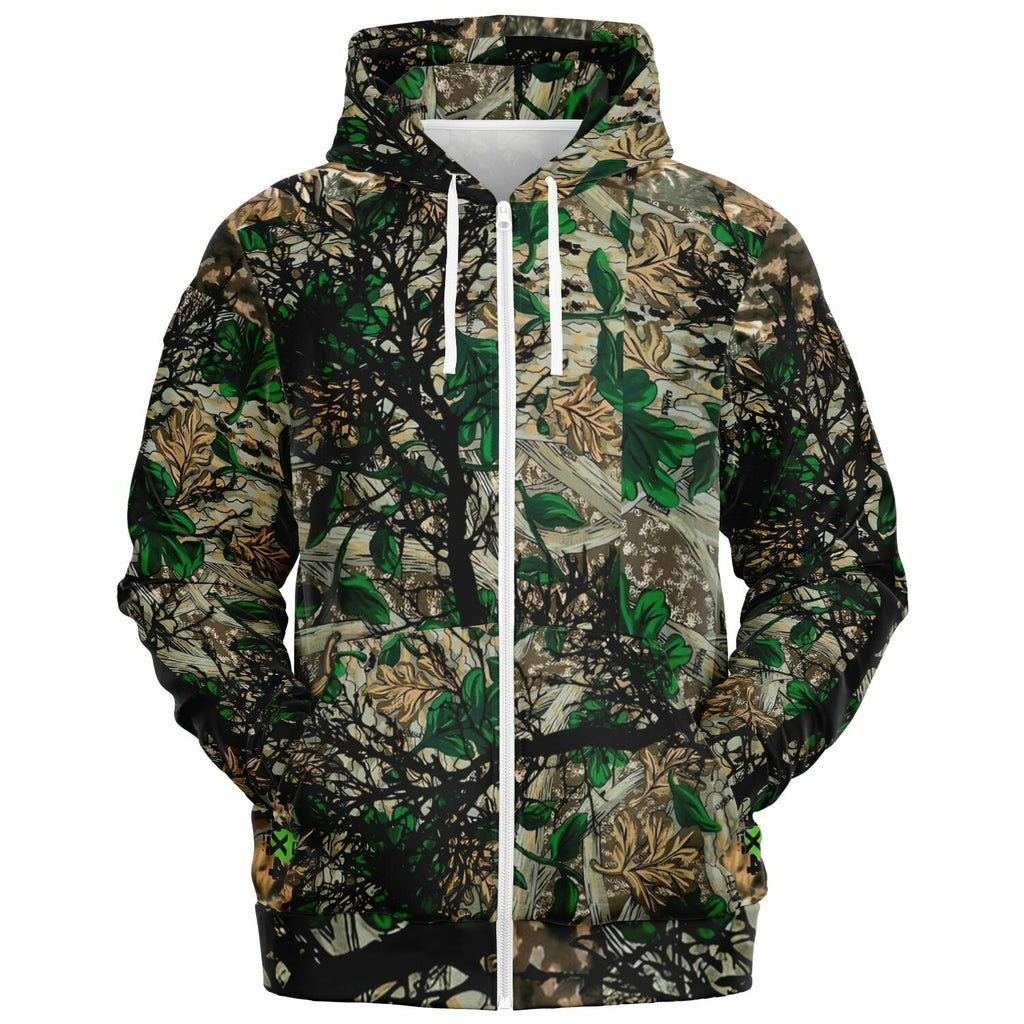 WORKIN' TUFF BUCKDRAGGER Zip-Up Hoodie - ELUSIVE 4 X 4
