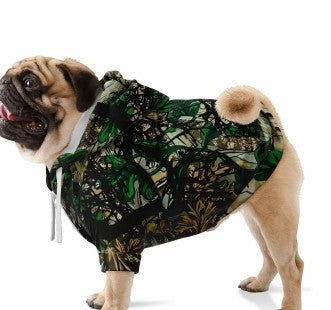 Buckdragger 4x4 Dog Camo Vest – Hunting Dog Hoodie with Zipper & Pocket